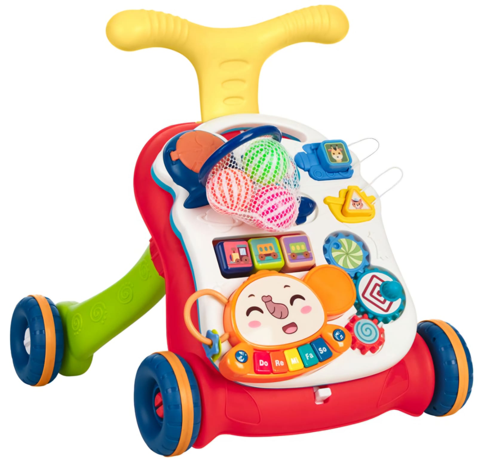 Antepremergător AT PERFORMANCE, 2 în 1 cu Panou Interactiv și Masă de Activități – Muzical, Educativ și Distractiv